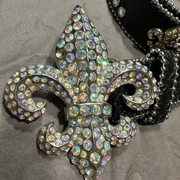 Fun Black Rhinestone Belt - Picture 2 of 6